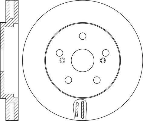 Blue Print ADT343305 - Bremžu diski