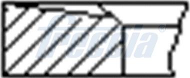 Freccia FR10-380400 - Virzuļa gredzenu komplekts