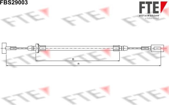 FTE FBS29003 - Trose, Stāvbremžu sistēma