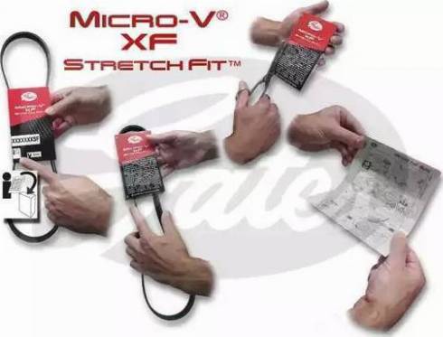 Gates 6PK1042SF - Ķīļrievu siksna