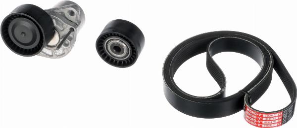 Gates K037PK1685XS - Ķīļrievu siksnu komplekts