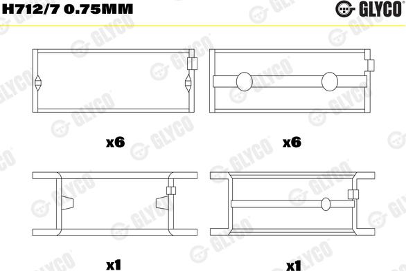 Glyco H712/70.75MM -