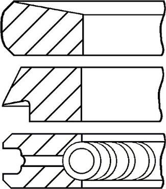 Goetze Engine 08-107000-00 - Virzuļa gredzenu