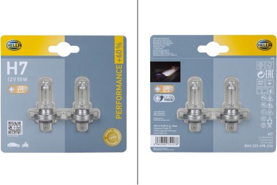 HELLA 8GH 223 498-234 - Kvēlspuldze