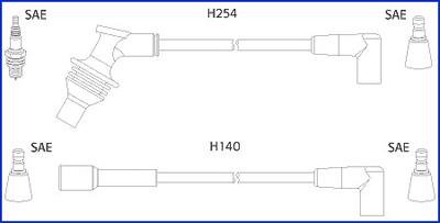 Hitachi 134460 - Augstsprieguma vadu komplekts