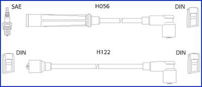 Hitachi 134474 - Augstsprieguma vadu komplekts