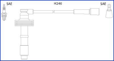 Hitachi 134560 - Augstsprieguma vadu komplekts