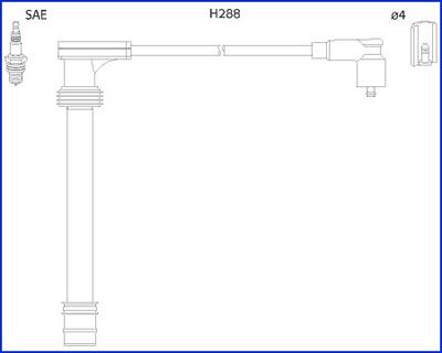 Hitachi 134518 - Augstsprieguma vadu komplekts