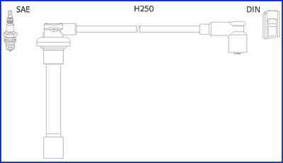 Hitachi 134520 - Augstsprieguma vadu komplekts