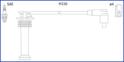 Hitachi 134672 - Augstsprieguma vadu komplekts