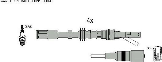 Hitachi 134134 - Augstsprieguma vadu komplekts
