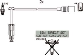 Hitachi 134122 - Augstsprieguma vadu komplekts