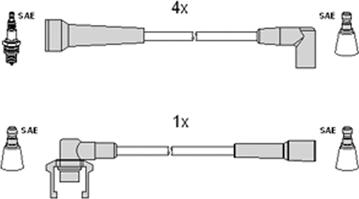 Hitachi 134371 - Augstsprieguma vadu komplekts