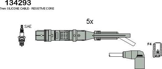 Hitachi 134293 - Augstsprieguma vadu komplekts
