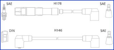 Hitachi 134755 - Augstsprieguma vadu komplekts
