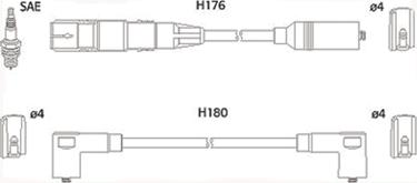 Hitachi 134766 - Augstsprieguma vadu komplekts