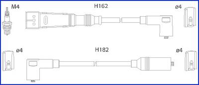 Hitachi 134704 - Augstsprieguma vadu komplekts