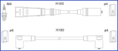 Hitachi 134705 - Augstsprieguma vadu komplekts