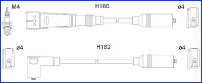Hitachi 134706 - Augstsprieguma vadu komplekts
