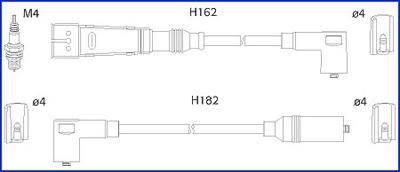 Hitachi 134701 - Augstsprieguma vadu komplekts