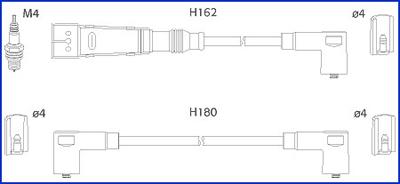 Hitachi 134715 - Augstsprieguma vadu komplekts