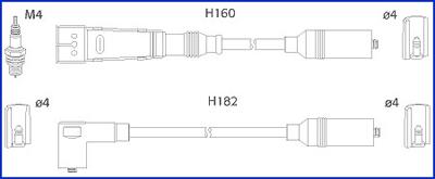 Hitachi 134716 - Augstsprieguma vadu komplekts
