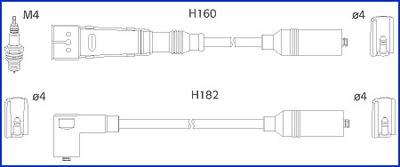 Hitachi 134717 - Augstsprieguma vadu komplekts