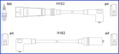 Hitachi 134785 - Augstsprieguma vadu komplekts