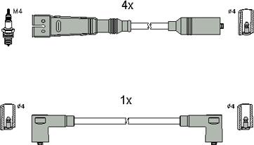 Hitachi 134786 - Augstsprieguma vadu komplekts