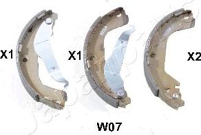 Japanparts GF-W07AF - Bremžu loku komplekts