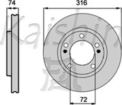 Blue Print ADA104337 - Bremžu diski