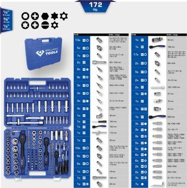 KS Tools BT023172 - Muciņatslēgu komplekts