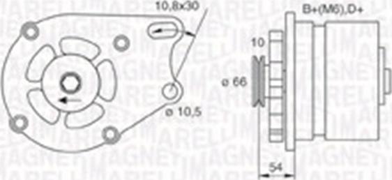 Magneti Marelli 063730893010 - Ģenerators