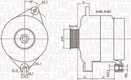 Magneti Marelli 063731086010 - Ģenerators