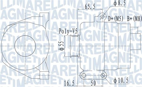 Magneti Marelli 063732070010 - Ģenerators