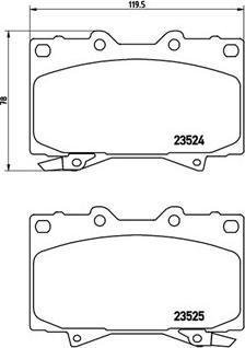 Brembo P83048 - Bremžu uzliku kompl