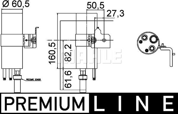 MAHLE AD 290 000P - Sausinātājs