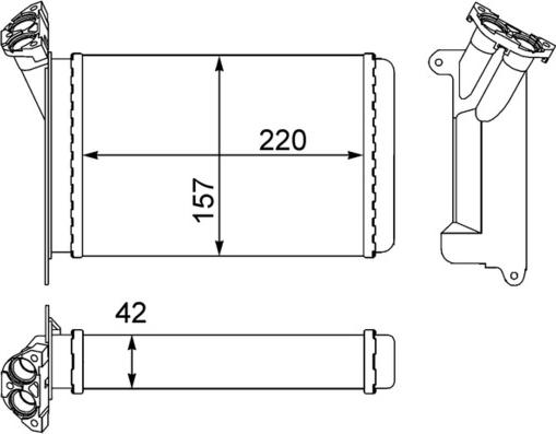 MAHLE AH 95 000S - Siltummainis