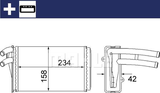 MAHLE AH 54 000S - Siltummainis