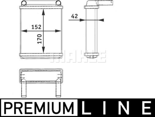 MAHLE AH 128 000P - Siltummainis