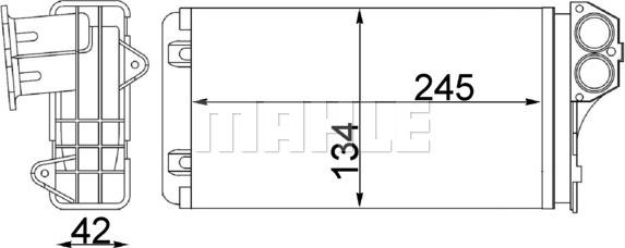 MAHLE AH 88 000S - Siltummainis