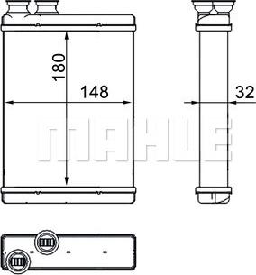 MAHLE AH 265 000S - Siltummainis