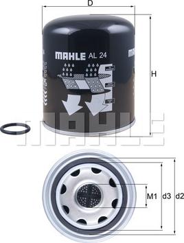 MAHLE AL24 - Gaisa sausinātāja patrona