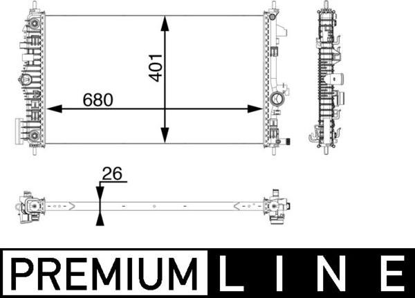 MAHLE CR 927 000P - Radiators