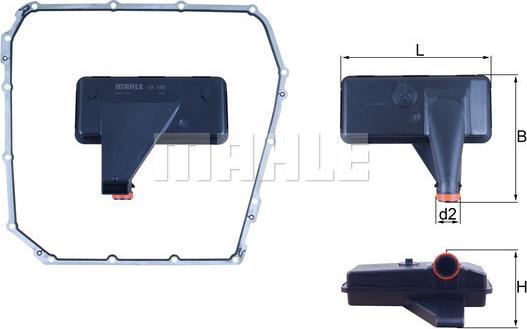MAHLE HX185D - Hidrofiltrs, Automātiskā pārnesumkārba