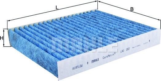 MAHLE LAO293 - Filtrs, Salona telpas