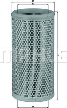 MAHLE LX519 - Gaisa filtrs