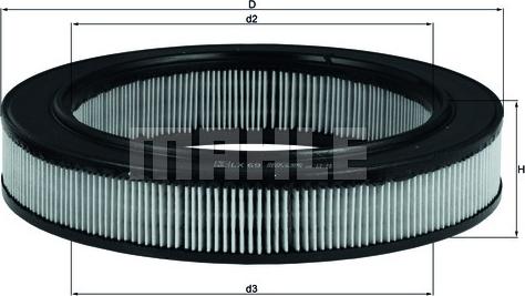 MAHLE LX69 - Gaisa filtrs