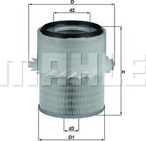 MAHLE LX673 - Gaisa filtrs