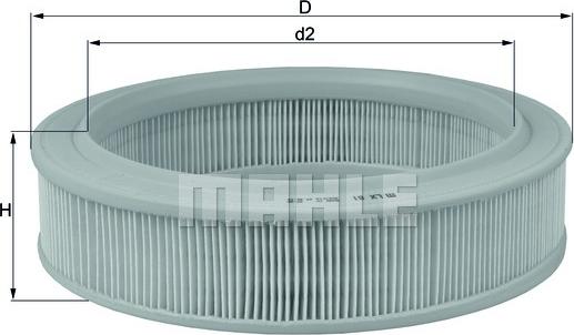MAHLE LX81 - Gaisa filtrs